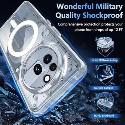 Crystal Clear Magnetic Shockproof Phone Case, For Nothing Phone 4a Pro, For Nothing Phone 4a, For Nothing Phone 3a, For Nothing Phone 3a Pro