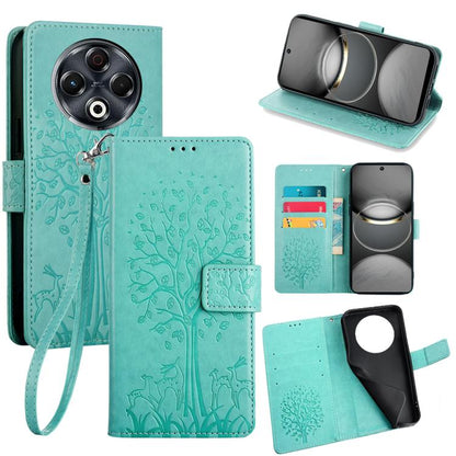 Tree & Deer Embossed Leather Phone Case, For Tecno Pova Curve 2 5G, For Tecno Camon 50 Pro 4G, For Tecno Camon 50 4G, For Tecno Pova Slim 5G, For Tecno Pova 7 Pro 5G, For Tecno Pova 7 5G, For Tecno Spark 40 Pro+ 4G, For Tecno Spark 40 Pro 4G           ...