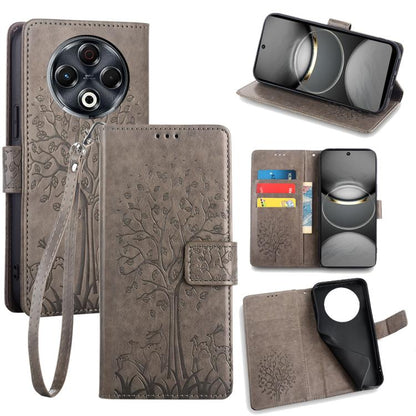 Tree & Deer Embossed Leather Phone Case, For Tecno Pova Curve 2 5G, For Tecno Camon 50 Pro 4G, For Tecno Camon 50 4G, For Tecno Pova Slim 5G, For Tecno Pova 7 Pro 5G, For Tecno Pova 7 5G, For Tecno Spark 40 Pro+ 4G, For Tecno Spark 40 Pro 4G           ...