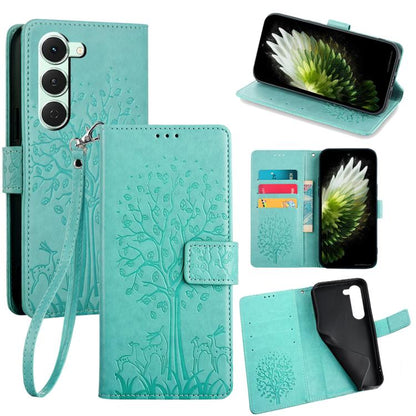 Tree & Deer Embossed Leather Phone Case, For Tecno Pova Curve 2 5G, For Tecno Camon 50 Pro 4G, For Tecno Camon 50 4G, For Tecno Pova Slim 5G, For Tecno Pova 7 Pro 5G, For Tecno Pova 7 5G, For Tecno Spark 40 Pro+ 4G, For Tecno Spark 40 Pro 4G           ...