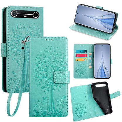 Tree & Deer Embossed Leather Phone Case, For Tecno Pova Curve 2 5G, For Tecno Camon 50 Pro 4G, For Tecno Camon 50 4G, For Tecno Pova Slim 5G, For Tecno Pova 7 Pro 5G, For Tecno Pova 7 5G, For Tecno Spark 40 Pro+ 4G, For Tecno Spark 40 Pro 4G           ...