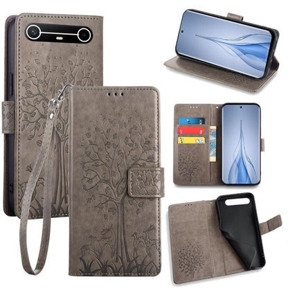 Tree & Deer Embossed Leather Phone Case, For Tecno Pova Curve 2 5G, For Tecno Camon 50 Pro 4G, For Tecno Camon 50 4G, For Tecno Pova Slim 5G, For Tecno Pova 7 Pro 5G, For Tecno Pova 7 5G, For Tecno Spark 40 Pro+ 4G, For Tecno Spark 40 Pro 4G           ...