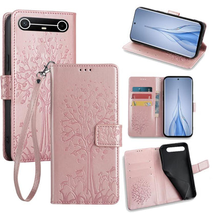 Tree & Deer Embossed Leather Phone Case, For Tecno Pova Curve 2 5G, For Tecno Camon 50 Pro 4G, For Tecno Camon 50 4G, For Tecno Pova Slim 5G, For Tecno Pova 7 Pro 5G, For Tecno Pova 7 5G, For Tecno Spark 40 Pro+ 4G, For Tecno Spark 40 Pro 4G           ...