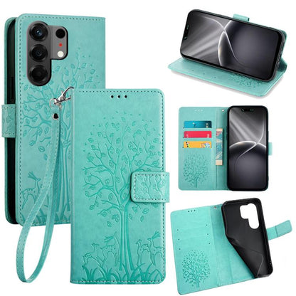 Tree & Deer Embossed Leather Phone Case, For Tecno Pova Curve 2 5G, For Tecno Camon 50 Pro 4G, For Tecno Camon 50 4G, For Tecno Pova Slim 5G, For Tecno Pova 7 Pro 5G, For Tecno Pova 7 5G, For Tecno Spark 40 Pro+ 4G, For Tecno Spark 40 Pro 4G           ...