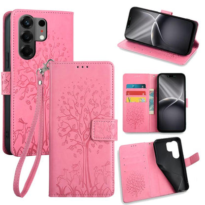 Tree & Deer Embossed Leather Phone Case, For Tecno Pova Curve 2 5G, For Tecno Camon 50 Pro 4G, For Tecno Camon 50 4G, For Tecno Pova Slim 5G, For Tecno Pova 7 Pro 5G, For Tecno Pova 7 5G, For Tecno Spark 40 Pro+ 4G, For Tecno Spark 40 Pro 4G           ...