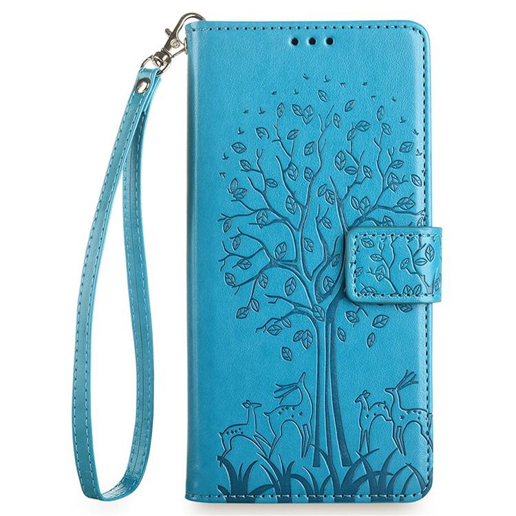 Tree & Deer Embossed Leather Phone Case, For Tecno Pova Curve 2 5G, For Tecno Camon 50 Pro 4G, For Tecno Camon 50 4G, For Tecno Pova Slim 5G, For Tecno Pova 7 Pro 5G, For Tecno Pova 7 5G, For Tecno Spark 40 Pro+ 4G, For Tecno Spark 40 Pro 4G           ...