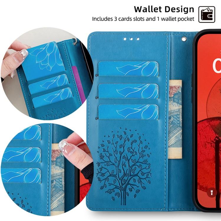 Tree & Deer Embossed Leather Phone Case, For Tecno Pova Curve 2 5G, For Tecno Camon 50 Pro 4G, For Tecno Camon 50 4G, For Tecno Pova Slim 5G, For Tecno Pova 7 Pro 5G, For Tecno Pova 7 5G, For Tecno Spark 40 Pro+ 4G, For Tecno Spark 40 Pro 4G           ...