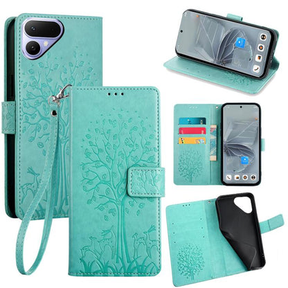 Tree & Deer Embossed Leather Phone Case, For Tecno Pova Curve 2 5G, For Tecno Camon 50 Pro 4G, For Tecno Camon 50 4G, For Tecno Pova Slim 5G, For Tecno Pova 7 Pro 5G, For Tecno Pova 7 5G, For Tecno Spark 40 Pro+ 4G, For Tecno Spark 40 Pro 4G           ...