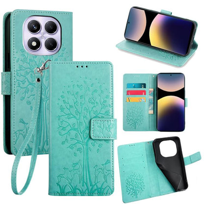 Tree & Deer Embossed Leather Phone Case, For Redmi A7 Pro 171mm / Poco C85x 5G, For Redmi Turbo 5 Max 5G / Poco X8 Pro Max 5G, For Redmi Turbo 5 5G / Poco X8 Pro 5G, For Redmi K90 Pro Max / Poco F8 Ultra, For Redmi Note 15 Pro 4G 163.32mm              ...