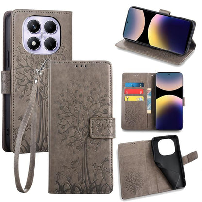 Tree & Deer Embossed Leather Phone Case, For Redmi A7 Pro 171mm / Poco C85x 5G, For Redmi Turbo 5 Max 5G / Poco X8 Pro Max 5G, For Redmi Turbo 5 5G / Poco X8 Pro 5G, For Redmi K90 Pro Max / Poco F8 Ultra, For Redmi Note 15 Pro 4G 163.32mm              ...