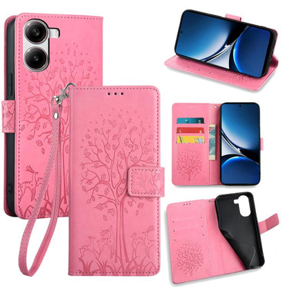 Tree & Deer Embossed Leather Phone Case, For Redmi A7 Pro 171mm / Poco C85x 5G, For Redmi Turbo 5 Max 5G / Poco X8 Pro Max 5G, For Redmi Turbo 5 5G / Poco X8 Pro 5G, For Redmi K90 Pro Max / Poco F8 Ultra, For Redmi Note 15 Pro 4G 163.32mm              ...
