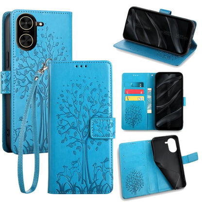 Tree & Deer Embossed Leather Phone Case, For Redmi A7 Pro 171mm / Poco C85x 5G, For Redmi Turbo 5 Max 5G / Poco X8 Pro Max 5G, For Redmi Turbo 5 5G / Poco X8 Pro 5G, For Redmi K90 Pro Max / Poco F8 Ultra, For Redmi Note 15 Pro 4G 163.32mm              ...