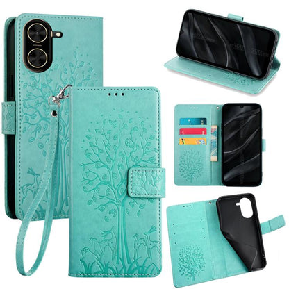 Tree & Deer Embossed Leather Phone Case, For Redmi A7 Pro 171mm / Poco C85x 5G, For Redmi Turbo 5 Max 5G / Poco X8 Pro Max 5G, For Redmi Turbo 5 5G / Poco X8 Pro 5G, For Redmi K90 Pro Max / Poco F8 Ultra, For Redmi Note 15 Pro 4G 163.32mm              ...