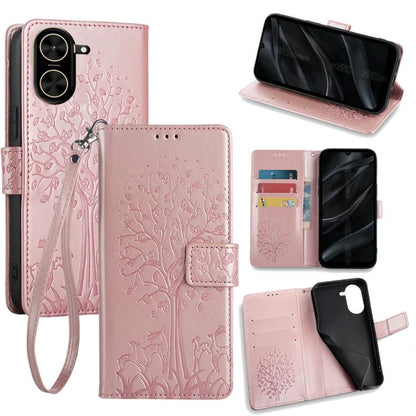 Tree & Deer Embossed Leather Phone Case, For Redmi A7 Pro 171mm / Poco C85x 5G, For Redmi Turbo 5 Max 5G / Poco X8 Pro Max 5G, For Redmi Turbo 5 5G / Poco X8 Pro 5G, For Redmi K90 Pro Max / Poco F8 Ultra, For Redmi Note 15 Pro 4G 163.32mm              ...
