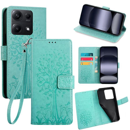 Tree & Deer Embossed Leather Phone Case, For Redmi A7 Pro 171mm / Poco C85x 5G, For Redmi Turbo 5 Max 5G / Poco X8 Pro Max 5G, For Redmi Turbo 5 5G / Poco X8 Pro 5G, For Redmi K90 Pro Max / Poco F8 Ultra, For Redmi Note 15 Pro 4G 163.32mm              ...
