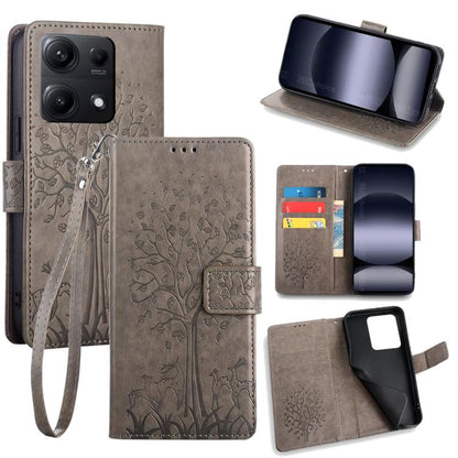 Tree & Deer Embossed Leather Phone Case, For Redmi A7 Pro 171mm / Poco C85x 5G, For Redmi Turbo 5 Max 5G / Poco X8 Pro Max 5G, For Redmi Turbo 5 5G / Poco X8 Pro 5G, For Redmi K90 Pro Max / Poco F8 Ultra, For Redmi Note 15 Pro 4G 163.32mm              ...