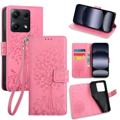 Tree & Deer Embossed Leather Phone Case, For Redmi A7 Pro 171mm / Poco C85x 5G, For Redmi Turbo 5 Max 5G / Poco X8 Pro Max 5G, For Redmi Turbo 5 5G / Poco X8 Pro 5G, For Redmi K90 Pro Max / Poco F8 Ultra, For Redmi Note 15 Pro 4G 163.32mm              ...