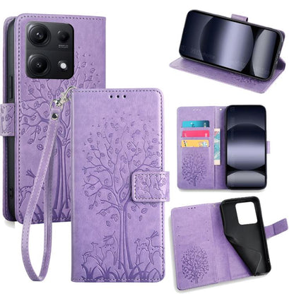 Tree & Deer Embossed Leather Phone Case, For Redmi A7 Pro 171mm / Poco C85x 5G, For Redmi Turbo 5 Max 5G / Poco X8 Pro Max 5G, For Redmi Turbo 5 5G / Poco X8 Pro 5G, For Redmi K90 Pro Max / Poco F8 Ultra, For Redmi Note 15 Pro 4G 163.32mm              ...