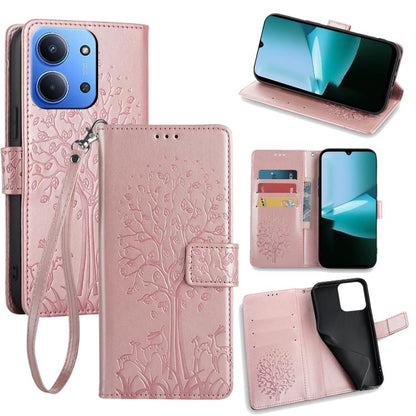 Tree & Deer Embossed Leather Phone Case, For Redmi A7 Pro 171mm / Poco C85x 5G, For Redmi Turbo 5 Max 5G / Poco X8 Pro Max 5G, For Redmi Turbo 5 5G / Poco X8 Pro 5G, For Redmi K90 Pro Max / Poco F8 Ultra, For Redmi Note 15 Pro 4G 163.32mm              ...
