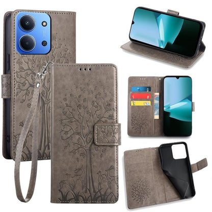 Tree & Deer Embossed Leather Phone Case, For Redmi A7 Pro 171mm / Poco C85x 5G, For Redmi Turbo 5 Max 5G / Poco X8 Pro Max 5G, For Redmi Turbo 5 5G / Poco X8 Pro 5G, For Redmi K90 Pro Max / Poco F8 Ultra, For Redmi Note 15 Pro 4G 163.32mm              ...