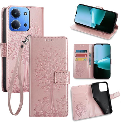 Tree & Deer Embossed Leather Phone Case, For Redmi A7 Pro 171mm / Poco C85x 5G, For Redmi Turbo 5 Max 5G / Poco X8 Pro Max 5G, For Redmi Turbo 5 5G / Poco X8 Pro 5G, For Redmi K90 Pro Max / Poco F8 Ultra, For Redmi Note 15 Pro 4G 163.32mm              ...