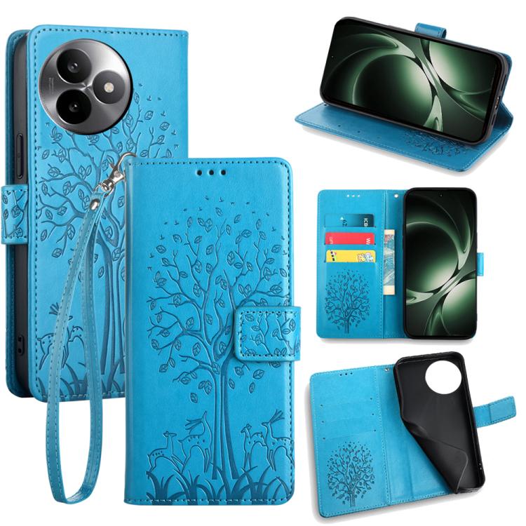 Tree & Deer Embossed Leather Phone Case, For Redmi A7 Pro 171mm / Poco C85x 5G, For Redmi Turbo 5 Max 5G / Poco X8 Pro Max 5G, For Redmi Turbo 5 5G / Poco X8 Pro 5G, For Redmi K90 Pro Max / Poco F8 Ultra, For Redmi Note 15 Pro 4G 163.32mm              ...