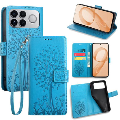Tree & Deer Embossed Leather Phone Case, For Redmi A7 Pro 171mm / Poco C85x 5G, For Redmi Turbo 5 Max 5G / Poco X8 Pro Max 5G, For Redmi Turbo 5 5G / Poco X8 Pro 5G, For Redmi K90 Pro Max / Poco F8 Ultra, For Redmi Note 15 Pro 4G 163.32mm              ...