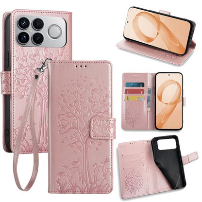 Tree & Deer Embossed Leather Phone Case, For Redmi A7 Pro 171mm / Poco C85x 5G, For Redmi Turbo 5 Max 5G / Poco X8 Pro Max 5G, For Redmi Turbo 5 5G / Poco X8 Pro 5G, For Redmi K90 Pro Max / Poco F8 Ultra, For Redmi Note 15 Pro 4G 163.32mm              ...