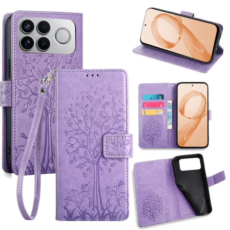 Tree & Deer Embossed Leather Phone Case, For Redmi A7 Pro 171mm / Poco C85x 5G, For Redmi Turbo 5 Max 5G / Poco X8 Pro Max 5G, For Redmi Turbo 5 5G / Poco X8 Pro 5G, For Redmi K90 Pro Max / Poco F8 Ultra, For Redmi Note 15 Pro 4G 163.32mm              ...