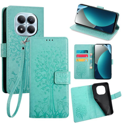 Tree & Deer Embossed Leather Phone Case, For Redmi A7 Pro 171mm / Poco C85x 5G, For Redmi Turbo 5 Max 5G / Poco X8 Pro Max 5G, For Redmi Turbo 5 5G / Poco X8 Pro 5G, For Redmi K90 Pro Max / Poco F8 Ultra, For Redmi Note 15 Pro 4G 163.32mm              ...
