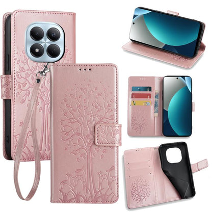 Tree & Deer Embossed Leather Phone Case, For Redmi A7 Pro 171mm / Poco C85x 5G, For Redmi Turbo 5 Max 5G / Poco X8 Pro Max 5G, For Redmi Turbo 5 5G / Poco X8 Pro 5G, For Redmi K90 Pro Max / Poco F8 Ultra, For Redmi Note 15 Pro 4G 163.32mm              ...