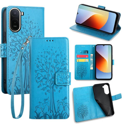 Tree & Deer Embossed Leather Phone Case, For Redmi A7 Pro 171mm / Poco C85x 5G, For Redmi Turbo 5 Max 5G / Poco X8 Pro Max 5G, For Redmi Turbo 5 5G / Poco X8 Pro 5G, For Redmi K90 Pro Max / Poco F8 Ultra, For Redmi Note 15 Pro 4G 163.32mm              ...