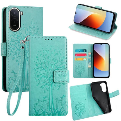 Tree & Deer Embossed Leather Phone Case, For Redmi A7 Pro 171mm / Poco C85x 5G, For Redmi Turbo 5 Max 5G / Poco X8 Pro Max 5G, For Redmi Turbo 5 5G / Poco X8 Pro 5G, For Redmi K90 Pro Max / Poco F8 Ultra, For Redmi Note 15 Pro 4G 163.32mm              ...