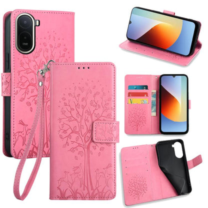 Tree & Deer Embossed Leather Phone Case, For Redmi A7 Pro 171mm / Poco C85x 5G, For Redmi Turbo 5 Max 5G / Poco X8 Pro Max 5G, For Redmi Turbo 5 5G / Poco X8 Pro 5G, For Redmi K90 Pro Max / Poco F8 Ultra, For Redmi Note 15 Pro 4G 163.32mm              ...