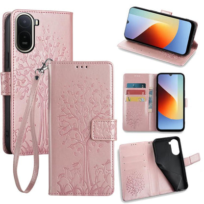 Tree & Deer Embossed Leather Phone Case, For Redmi A7 Pro 171mm / Poco C85x 5G, For Redmi Turbo 5 Max 5G / Poco X8 Pro Max 5G, For Redmi Turbo 5 5G / Poco X8 Pro 5G, For Redmi K90 Pro Max / Poco F8 Ultra, For Redmi Note 15 Pro 4G 163.32mm              ...