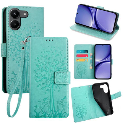 Tree & Deer Embossed Leather Phone Case, For Redmi A7 Pro 171mm / Poco C85x 5G, For Redmi Turbo 5 Max 5G / Poco X8 Pro Max 5G, For Redmi Turbo 5 5G / Poco X8 Pro 5G, For Redmi K90 Pro Max / Poco F8 Ultra, For Redmi Note 15 Pro 4G 163.32mm              ...