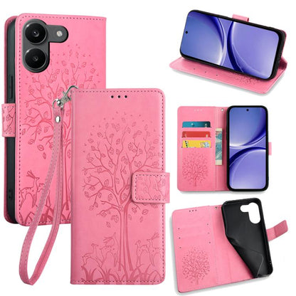 Tree & Deer Embossed Leather Phone Case, For Redmi A7 Pro 171mm / Poco C85x 5G, For Redmi Turbo 5 Max 5G / Poco X8 Pro Max 5G, For Redmi Turbo 5 5G / Poco X8 Pro 5G, For Redmi K90 Pro Max / Poco F8 Ultra, For Redmi Note 15 Pro 4G 163.32mm              ...