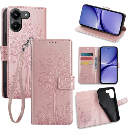 Tree & Deer Embossed Leather Phone Case, For Redmi A7 Pro 171mm / Poco C85x 5G, For Redmi Turbo 5 Max 5G / Poco X8 Pro Max 5G, For Redmi Turbo 5 5G / Poco X8 Pro 5G, For Redmi K90 Pro Max / Poco F8 Ultra, For Redmi Note 15 Pro 4G 163.32mm              ...
