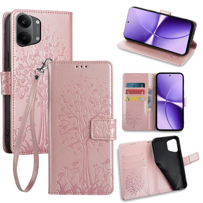 Tree & Deer Embossed Leather Phone Case, For Redmi A7 Pro 171mm / Poco C85x 5G, For Redmi Turbo 5 Max 5G / Poco X8 Pro Max 5G, For Redmi Turbo 5 5G / Poco X8 Pro 5G, For Redmi K90 Pro Max / Poco F8 Ultra, For Redmi Note 15 Pro 4G 163.32mm              ...