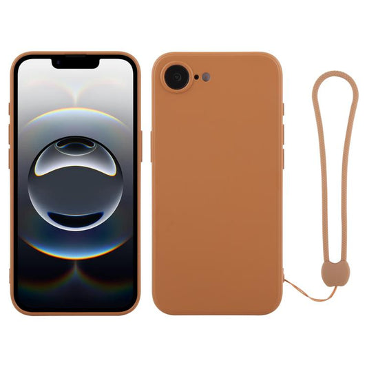 Silicone Phone Case with Wrist Strap, For iPhone 17e / 16e