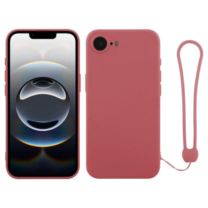 Silicone Phone Case with Wrist Strap, For iPhone 17e / 16e