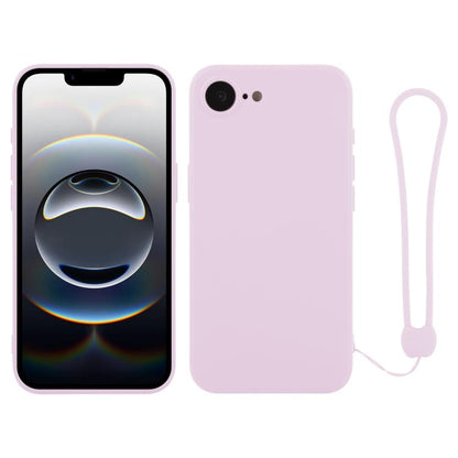Silicone Phone Case with Wrist Strap, For iPhone 17e / 16e