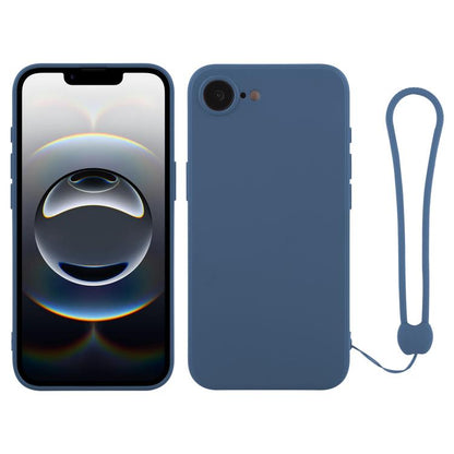 Silicone Phone Case with Wrist Strap, For iPhone 17e / 16e