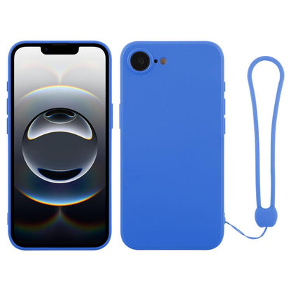 Silicone Phone Case with Wrist Strap, For iPhone 17e / 16e