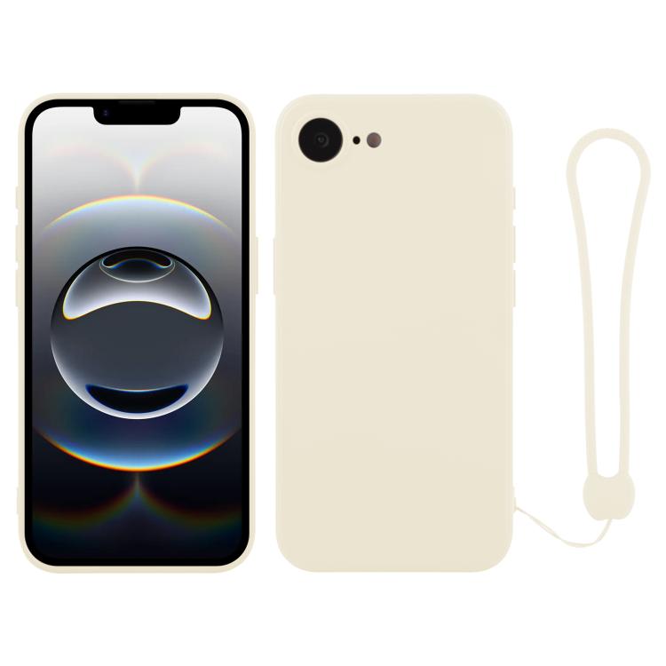 Silicone Phone Case with Wrist Strap, For iPhone 17e / 16e