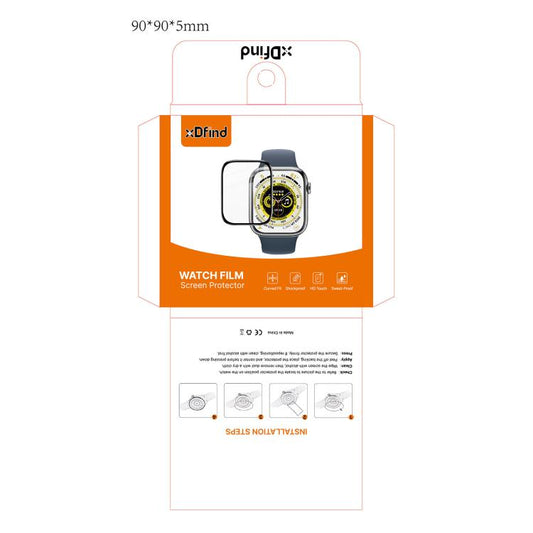 xDfind Displayschutzfolie Verpackung, Größe: 90 x 90 x 5 mm, Verpackung