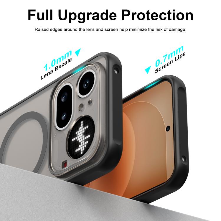 Fan Dun Series TPU Hybrid PC Frosted Magsafe Phone Case, For Nothing Phone 4a Pro, For Nothing Phone 4a, For Nothing Phone 3, For Nothing CMF Phone 2 Pro, For Nothing Phone 3a, For Nothing Phone 3a Pro