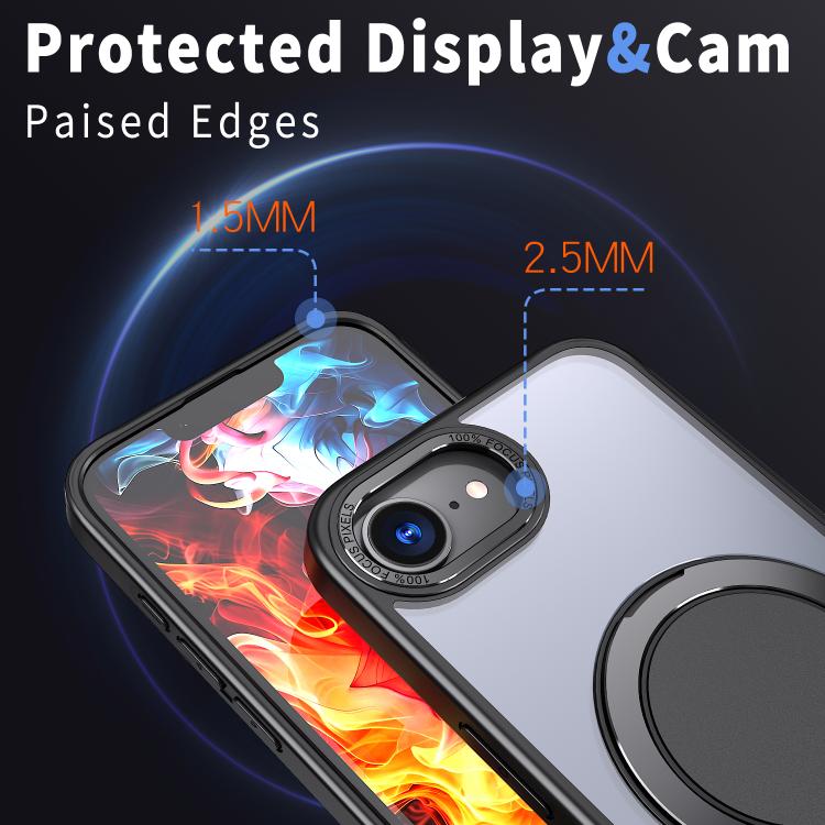360-degree Rotating MagSafe Magnetic Holder Phone Case, For iPhone 17e / 16e, For iPhone 17 Pro Max, For iPhone 17 Pro, For iPhone 17, For iPhone Air, For iPhone 16 Pro Max, For iPhone 16 Pro, For iPhone 16 Plus, For iPhone 16