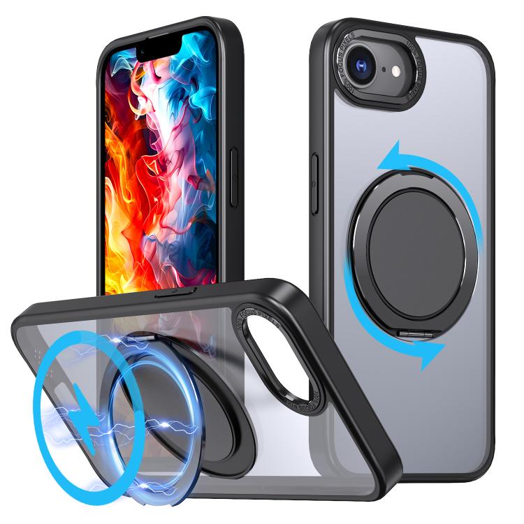 360-degree Rotating MagSafe Magnetic Holder Phone Case, For iPhone 17e / 16e, For iPhone 17 Pro Max, For iPhone 17 Pro, For iPhone 17, For iPhone Air, For iPhone 16 Pro Max, For iPhone 16 Pro, For iPhone 16 Plus, For iPhone 16
