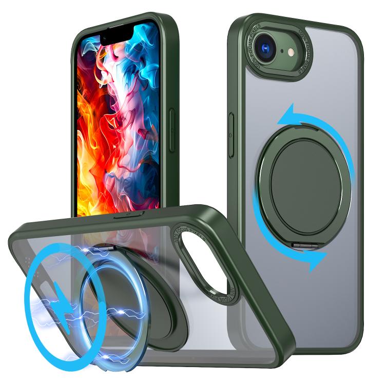 360-degree Rotating MagSafe Magnetic Holder Phone Case, For iPhone 17e / 16e, For iPhone 17 Pro Max, For iPhone 17 Pro, For iPhone 17, For iPhone Air, For iPhone 16 Pro Max, For iPhone 16 Pro, For iPhone 16 Plus, For iPhone 16